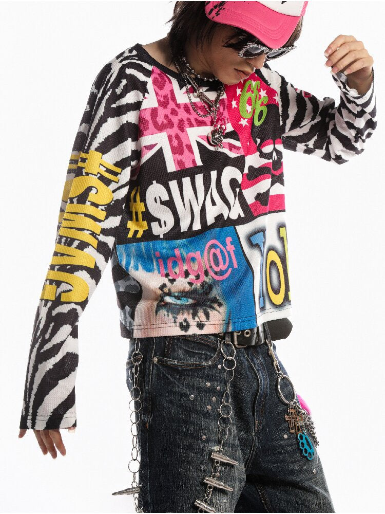 American Flag Skull Long Sleeve【s0000019127】