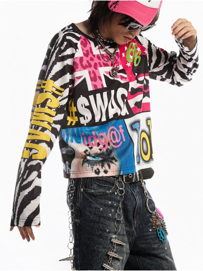 American Flag Skull Long Sleeve【s0000019127】