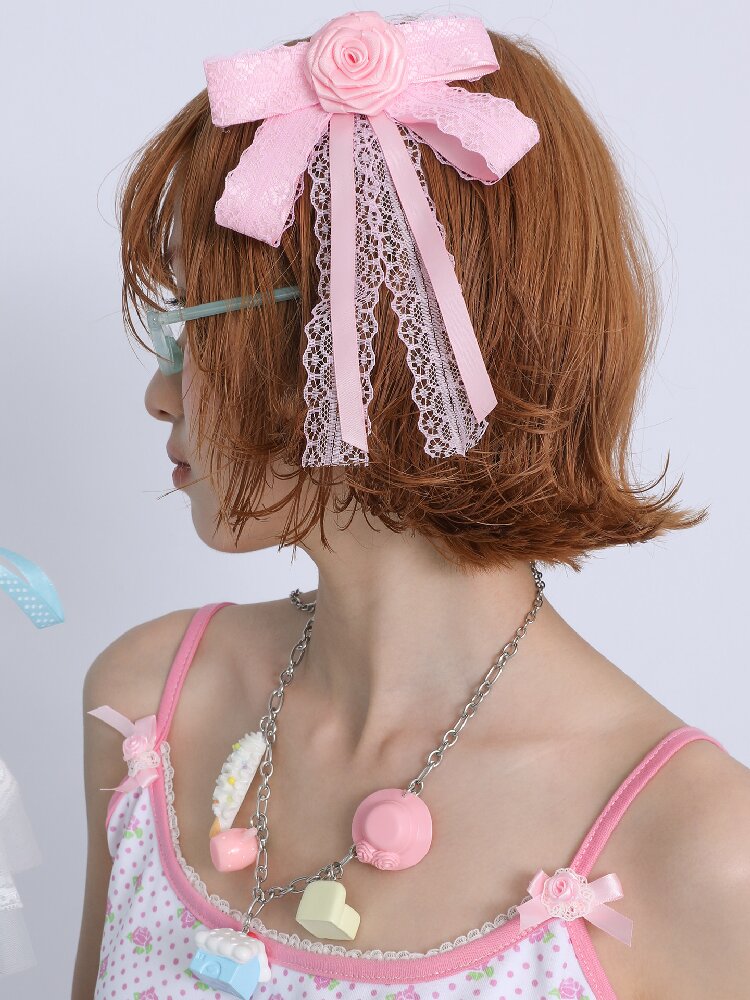 Old Fashioned Bow Hair Clip Brooch【s0000017463】