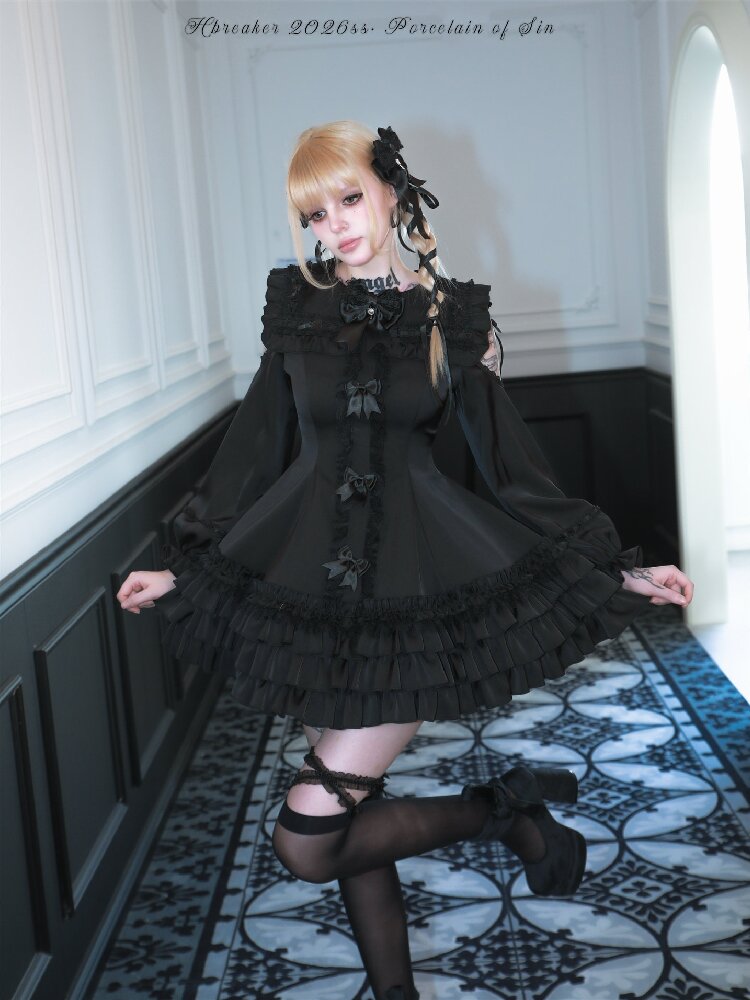 Satin Short Long Sleeve Skirt【s0000016389】