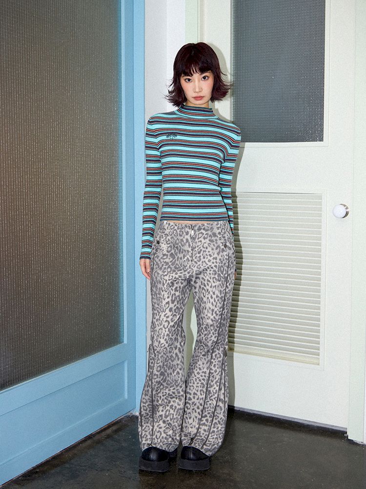 Retro Slim Striped Long Sleeve T-Shirt【s0000011637】