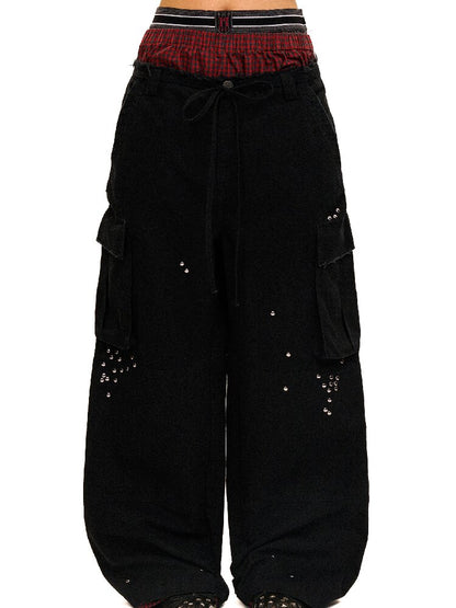 College Bandeau Suspender Pants【s0000016438】