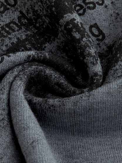 Graffiti Bat Sleeve Pleated Sweater【s0000014669】