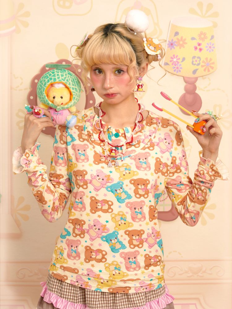 Long Sleeve Stretch Bottom Innerwear【s0000013698】