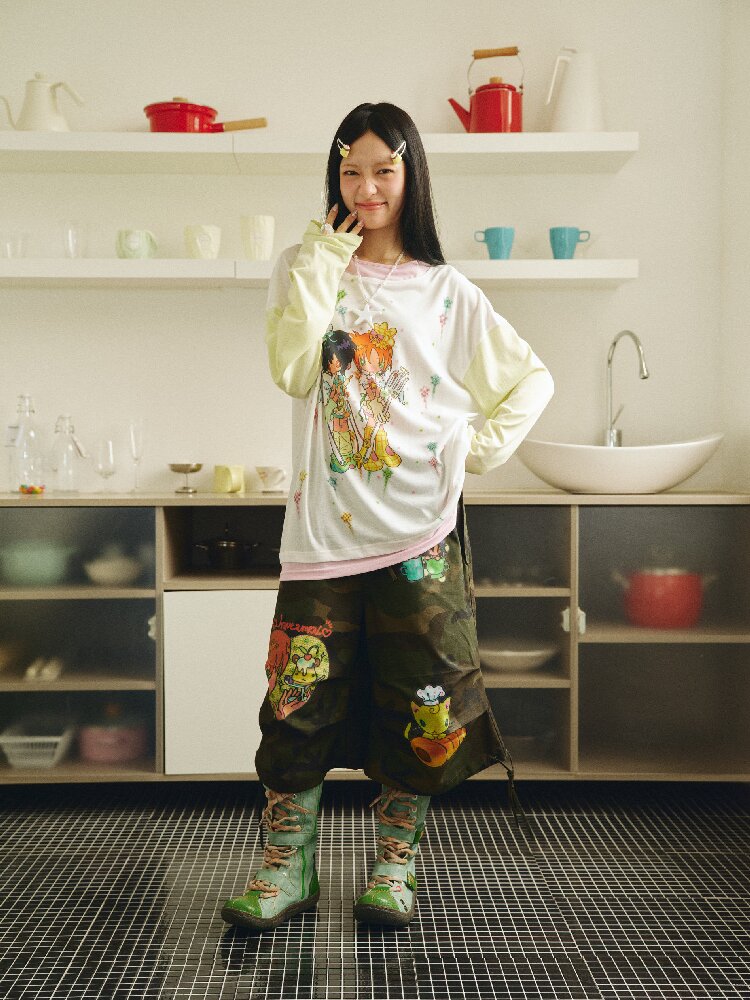 Bread Cat Camouflage Cargo Shorts【s0000018693】