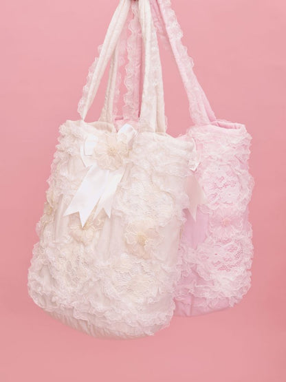 Embroidery sandwich cotton shoulder bag【s0000013499】