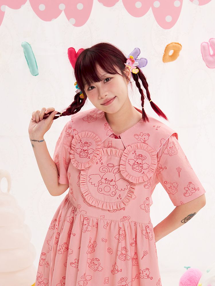 Animal Angel Strappy Skirt Tank Top Skirt【s0000013191】