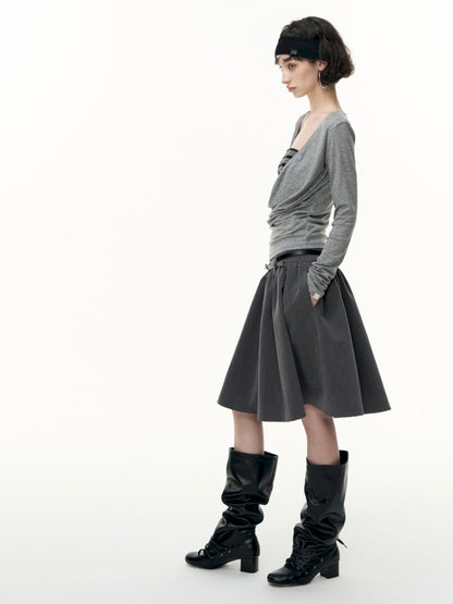 Striped bustier short skirt suit【s0000013740】