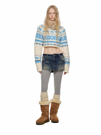 CHUNKY KNIT CREW NECK SWEATER [S0000010631]