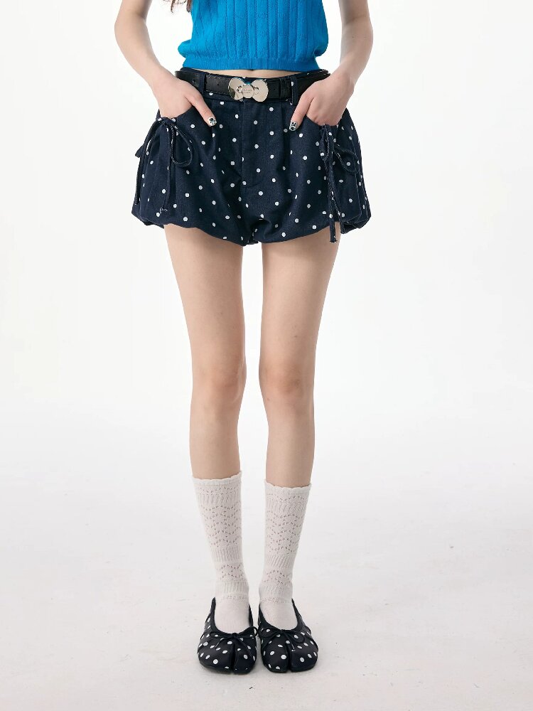 Ink Dots Cloud Bud Short Skirt Pants【s0000017252】