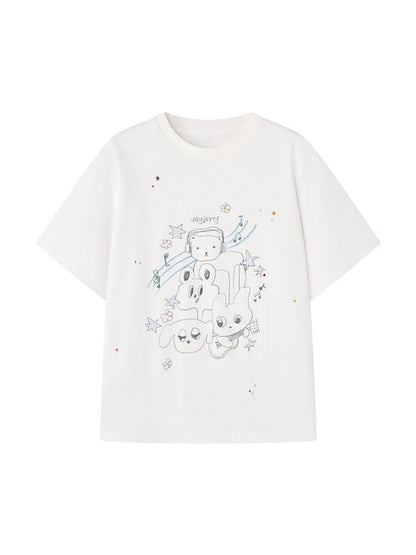 Strawberry Musician Cotton T-Shirt【s0000015669】