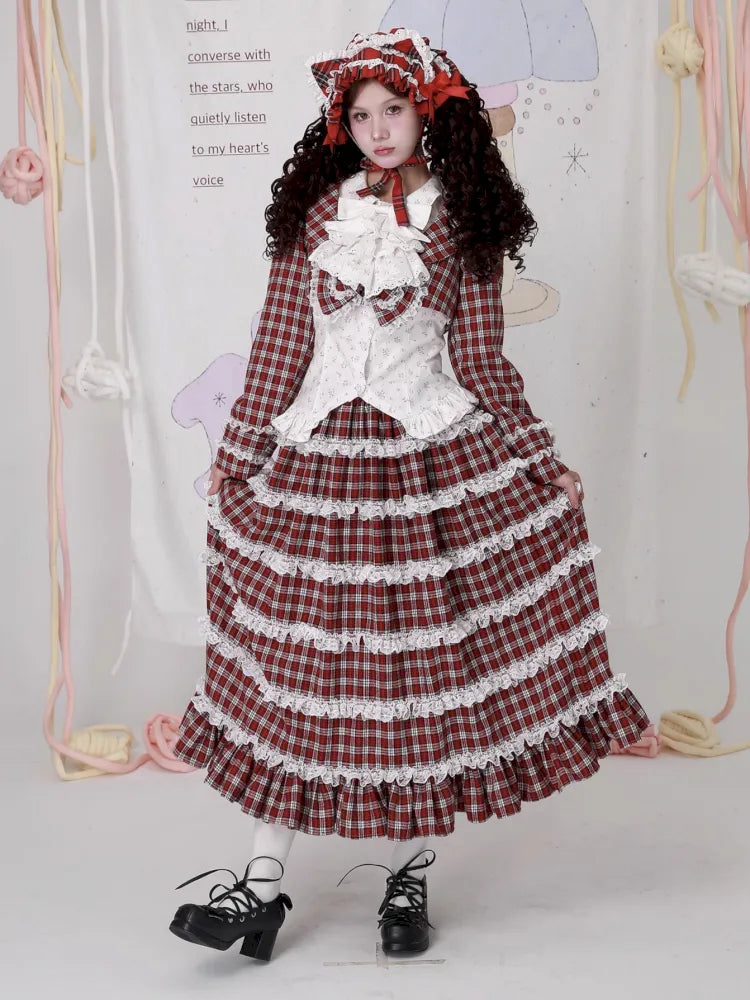 Lolita Showa-Era Girl Adorable Niche Half-Skirt【s0000014105】