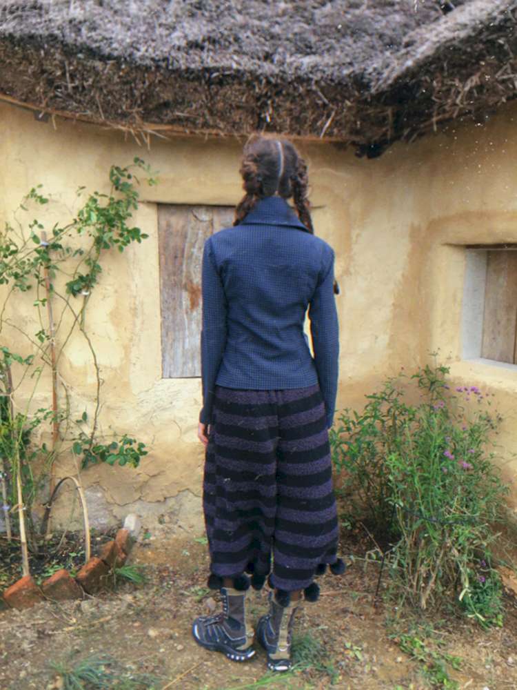 Pink Blue Plaid Multi-Button Shirt【s0000014897】