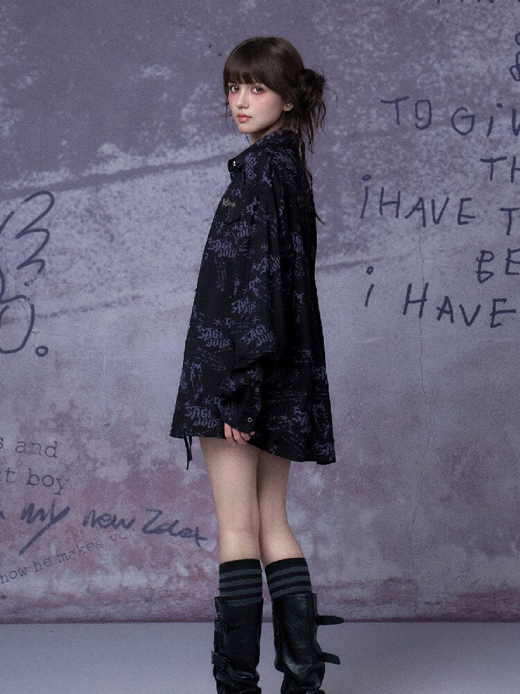 Printed Street Festival Shirt【s0000015761】