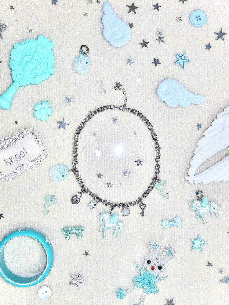 Quirky Unicorn Little House Jewelry【s0000017481】
