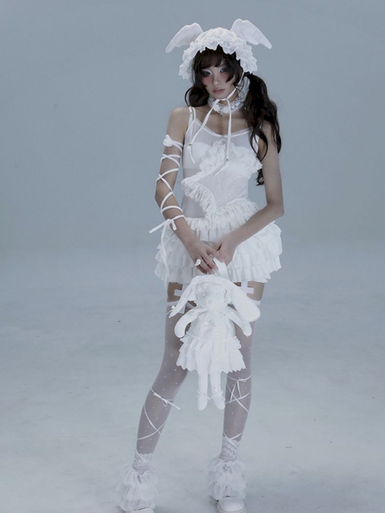 Ballet Style Slouchy Cake Lace Top【s0000013488】