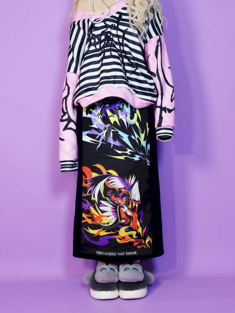 Pokemon Drawstring Sweat High Waist Skirt【s0000014868】