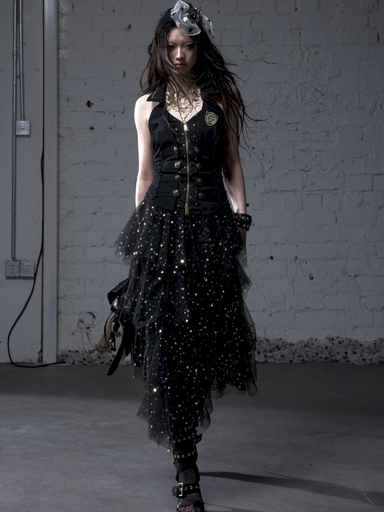 Multi-Layered Mesh Cake Skirt【s0000012789】