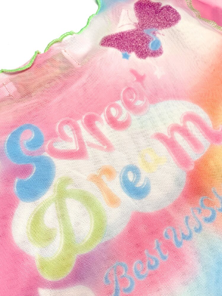 Mesh Short Sleeve Mermaid Dress【s0000017516】