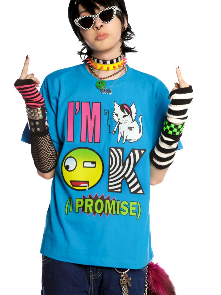 EMO hardcore skateboarding punk loose T-shirt【s0000013599】