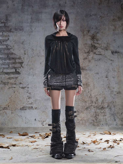 Pull-Over Collar Knit Dress【s0000014491】