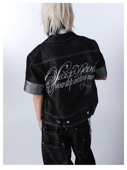 Silver Thread Raw Denim Cow Jacket【s0000016294】