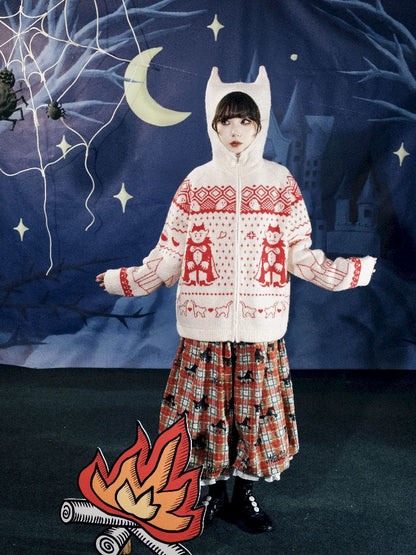 Cat Ears Devil's Tail Cardigan【s0000011559】