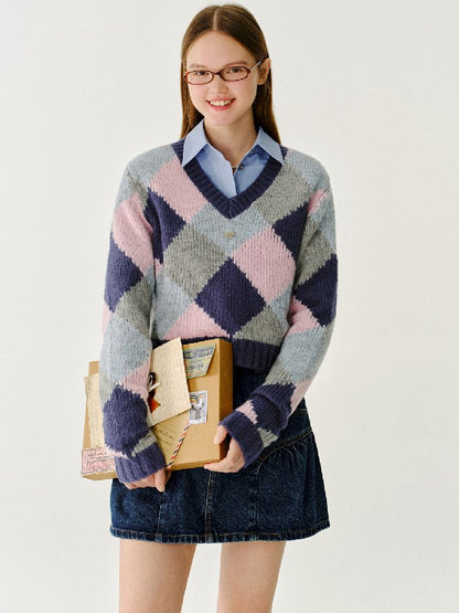 British Drop Shoulder Knit Sweater【s0000011967】