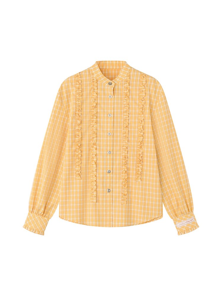 Knitted Track Fungus Edge Shirt【s0000015665】
