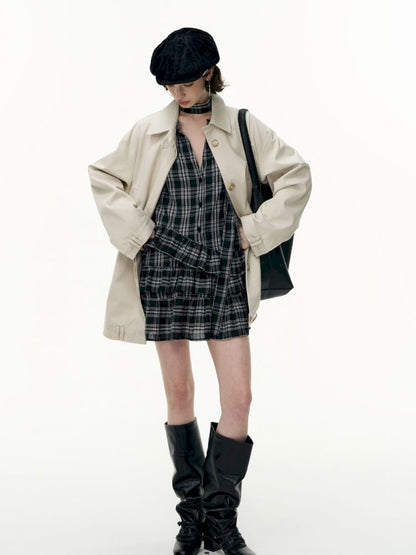 Plaid Ruffle Dress【s0000013739】