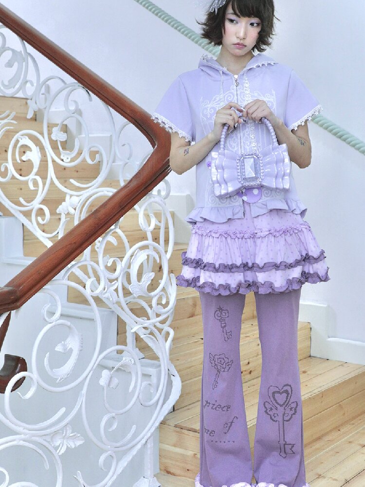 Quirky Girl Fake Two Pieces Cake Skirt Pants【s0000017472】