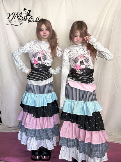 Multi-Layered Irregular Half-Body Skirt【s0000011948】