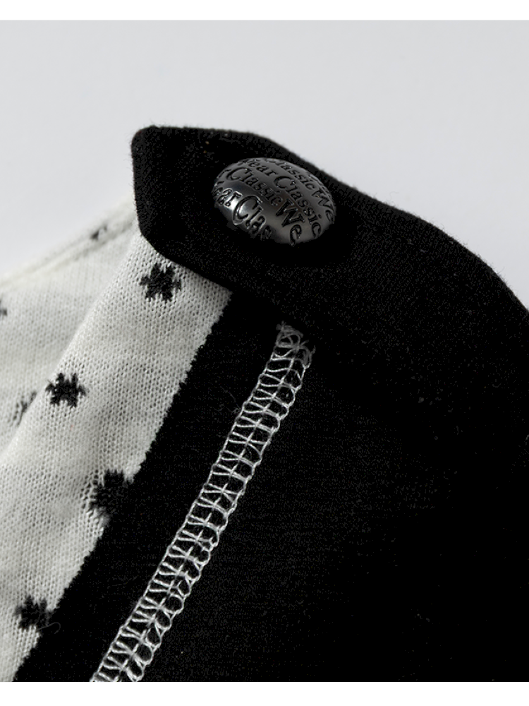 Retro Punk V-Neck Stretch T-Shirt【s0000014928】