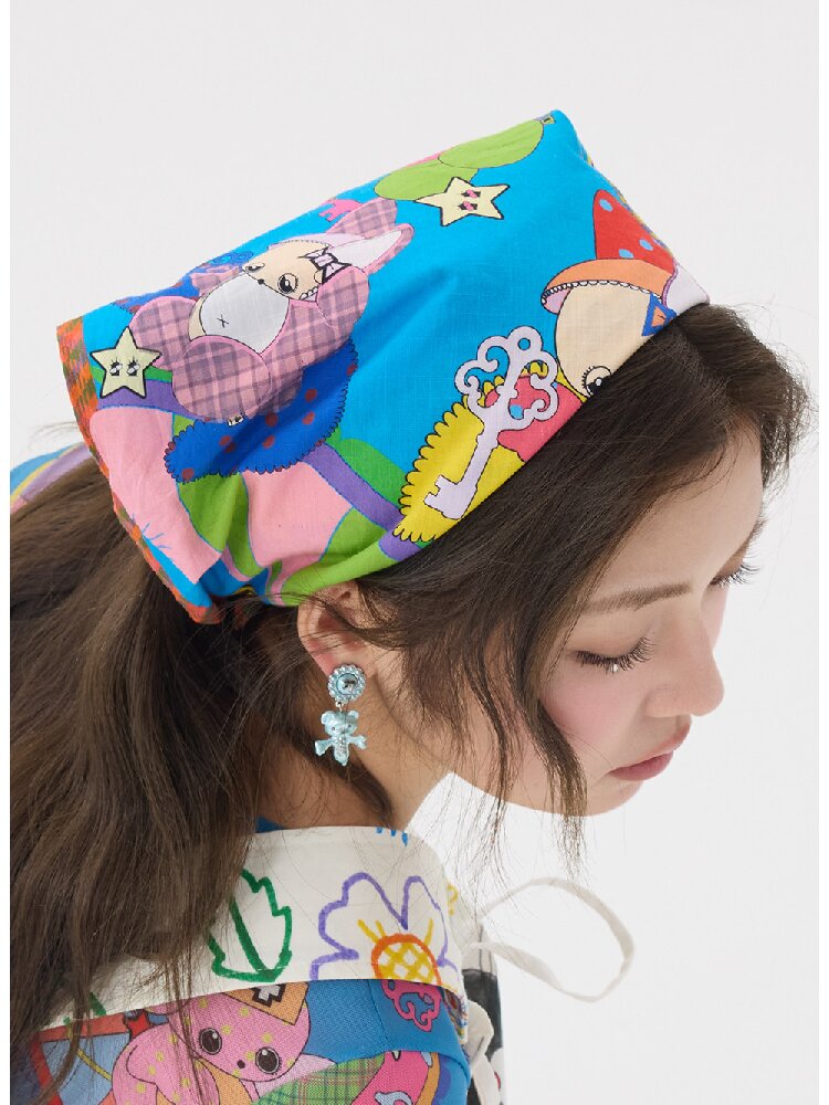 Two Color Resin Bear Ghost Earrings【s0000016190】