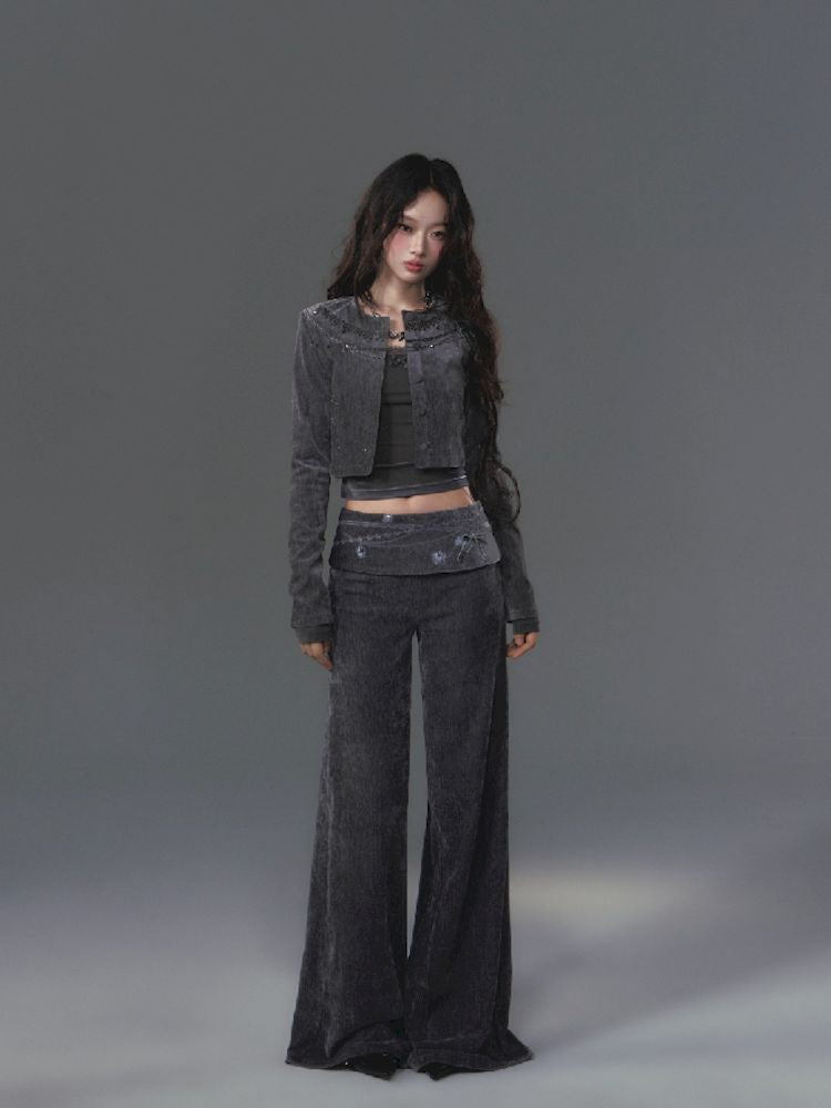 Slightly Flared Casual Pants [S0000010023]