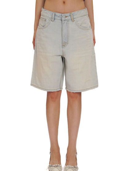 Spray horsey loose denim pants【s0000013442】