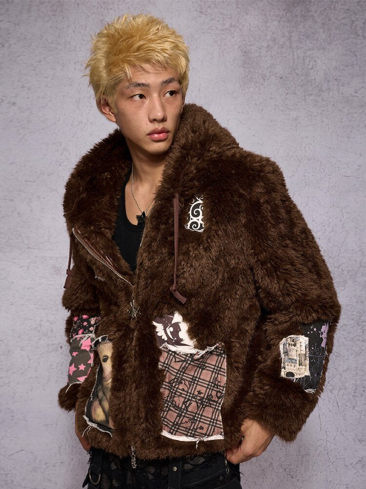 Rabbit Patch Fur Jacket【s0000019136】