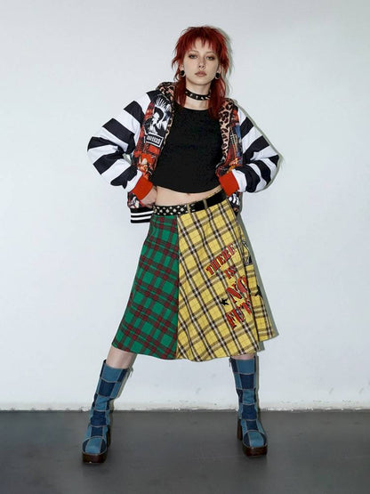 Vintage layered butt curtain skirt【s0000014378】