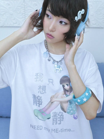 Sparkling Print Short Sleeve Tee【s0000017130】