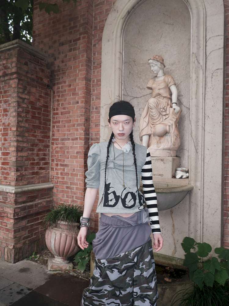 Broken Soldier Camo Spliced Skirt【s0000015141】