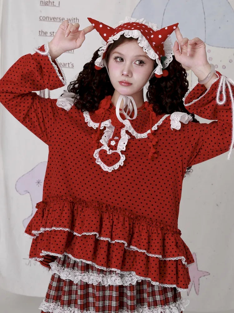 Cute Girl's Christmas Sweatshirt【s0000014108】