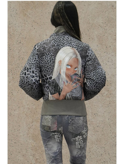 Graffiti White Duck Down Jacket【s0000018070】