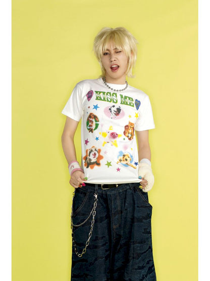 Positive shoulder thin T-shirt【s0000012458】