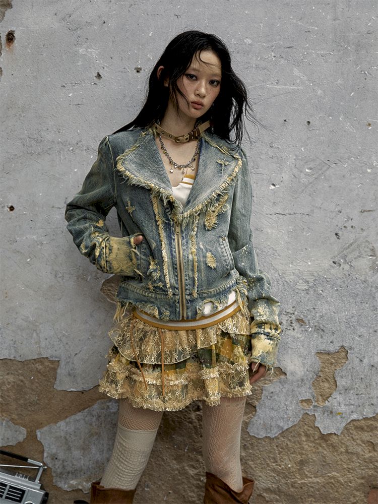 Splash Ink denim jacket【s0000009971】 – SCULTURE（エスカルチャー）