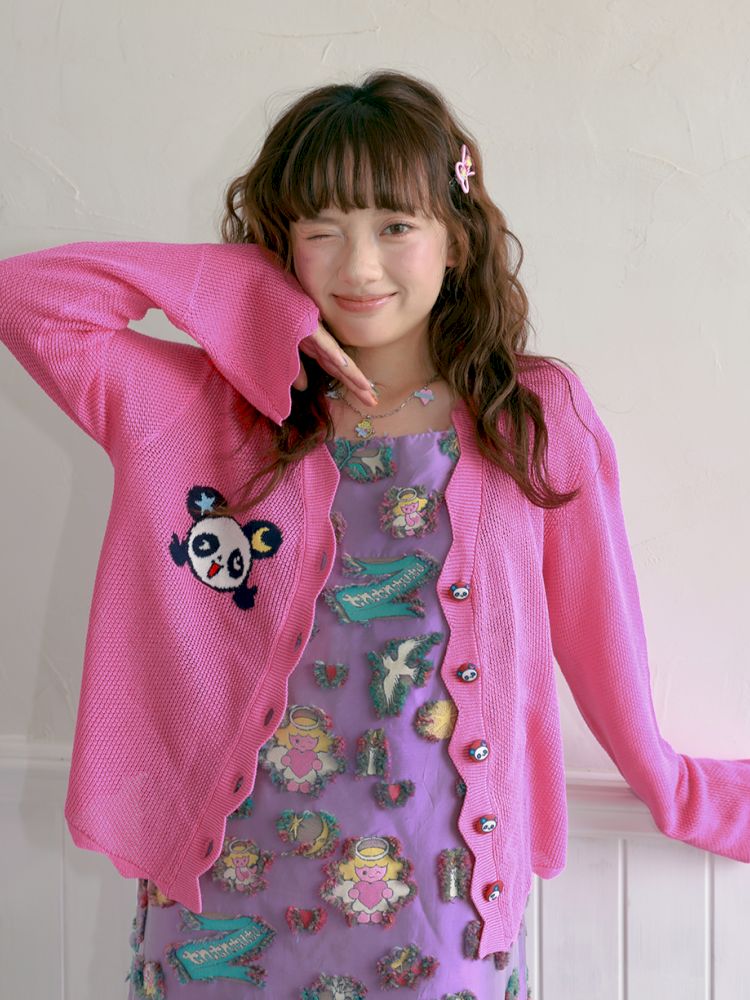 Panda Thin Knitted Cardigan【s0000012758】