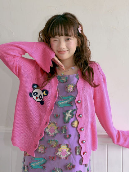 Panda Thin Knitted Cardigan【s0000012758】