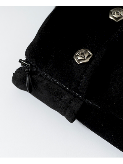 Dark Court Suede Irregular Skirt【s0000014919】