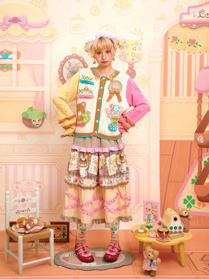 Lace Design Layered Cake Skirt【s0000013700】