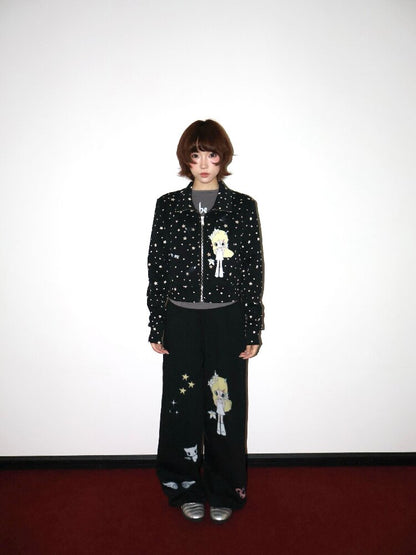 Illustration Print Sweatpants【s0000018663】