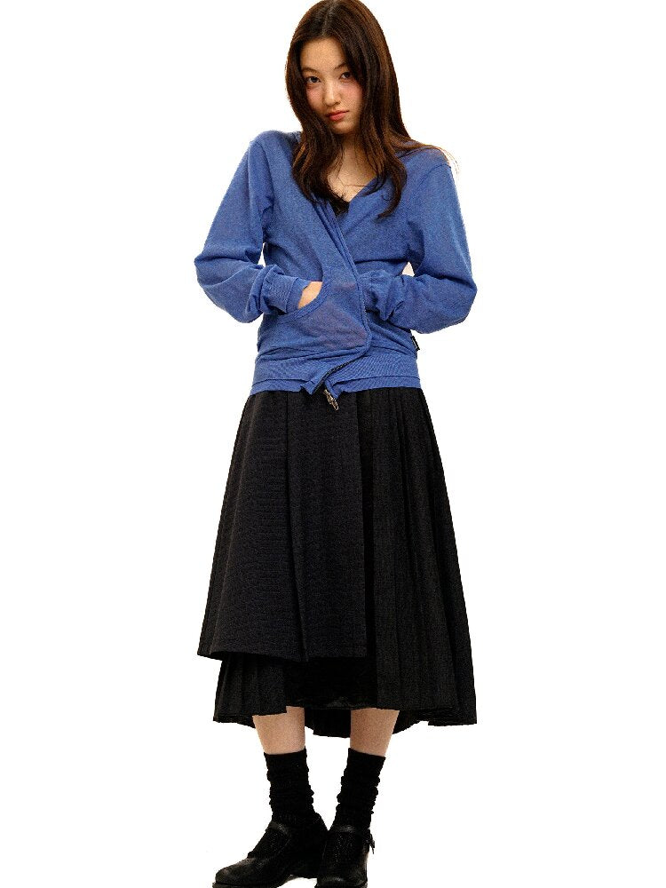Plaid Puff Sleeve Skirt Set【s0000017925】